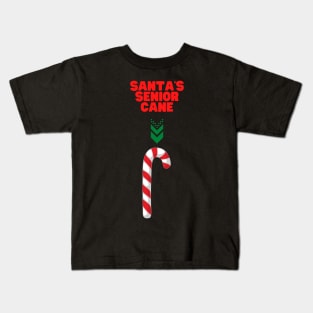 Santa Is Getting Older, Santa Cane, Santa's Senior Cane, Candy Cane, Santa Claus, Happy Holidays, Funny Xmas, Christmas Humor, Christmas Present, Merry Christmas Kids T-Shirt